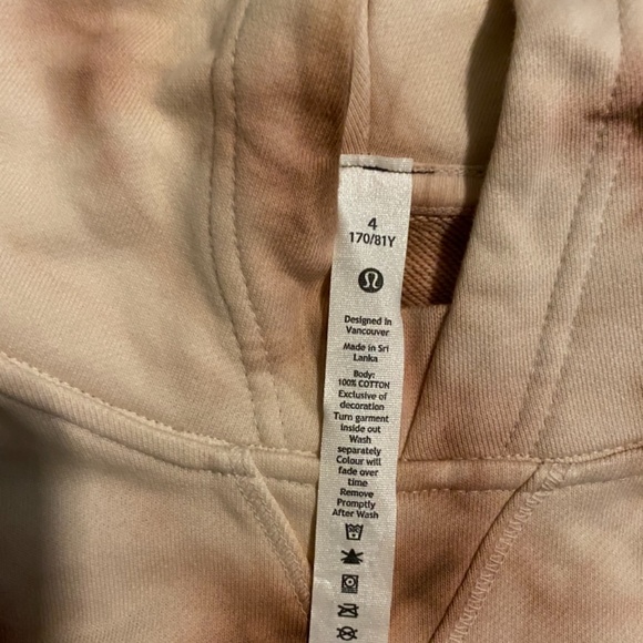 Lululemon: All Yours Hoodie  Earth Dye - Picture 3 of 4